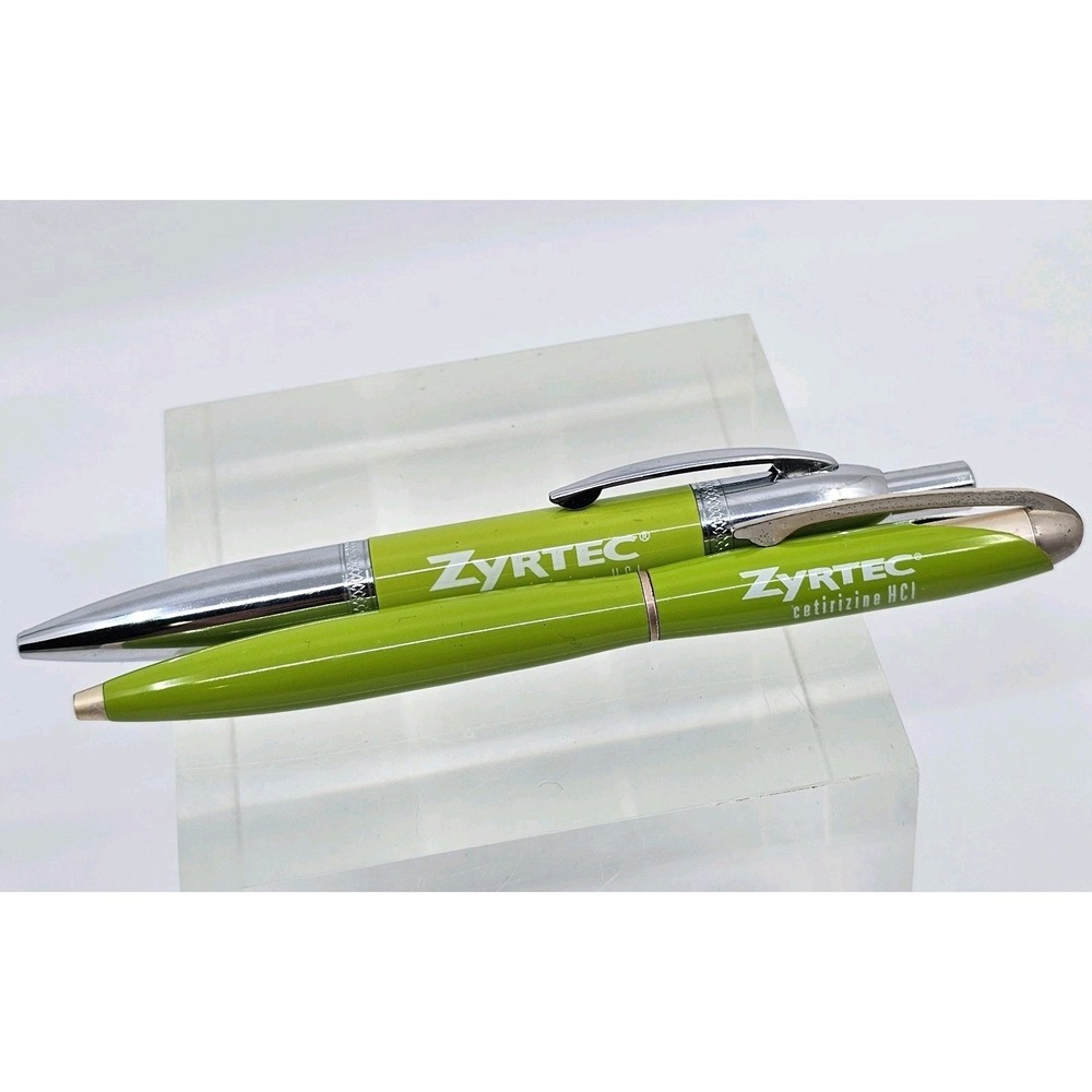 Zyrtec Pharmaceutical Drug Rep Metal Pens Advertising Collectible